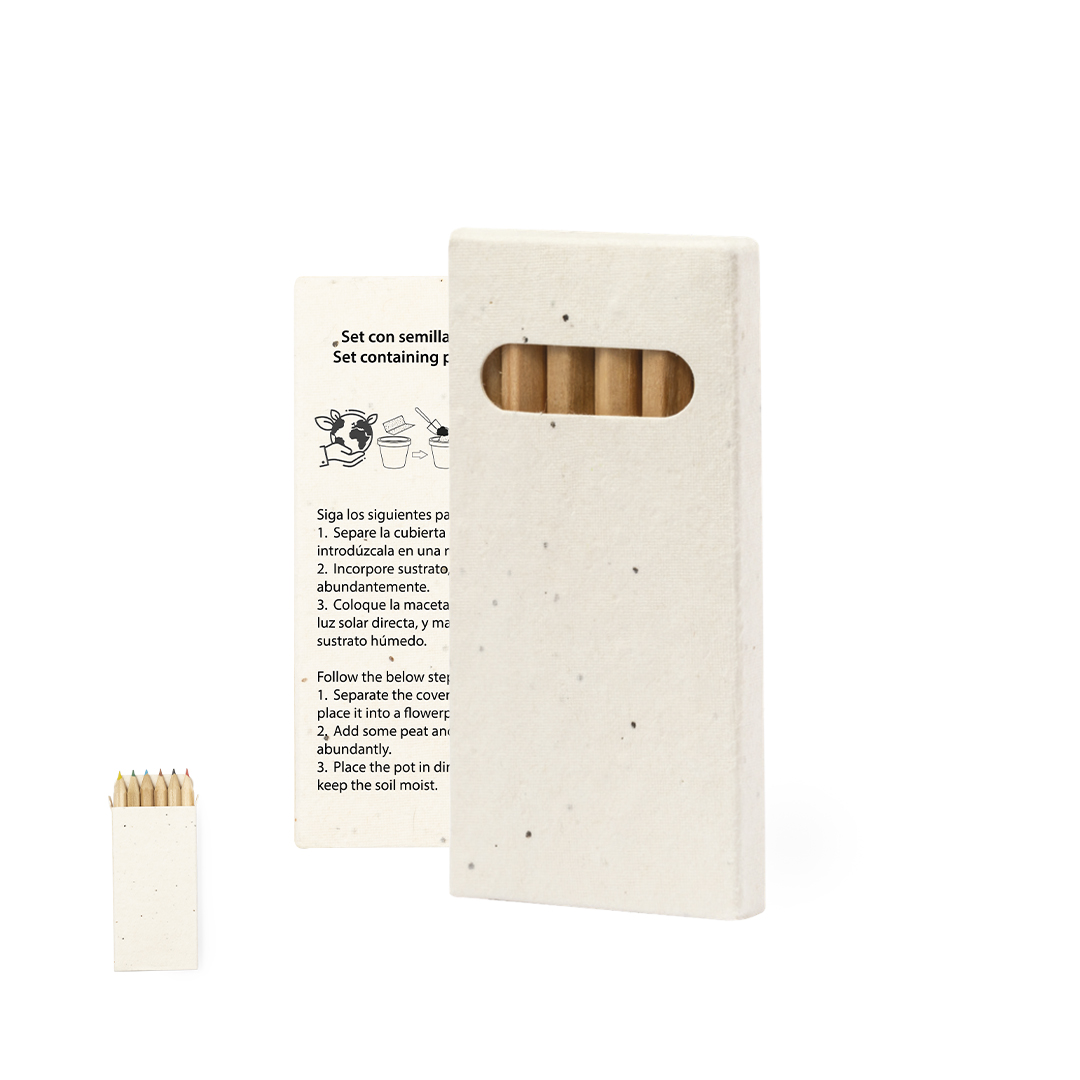 Delar Caja Lápices Semillas