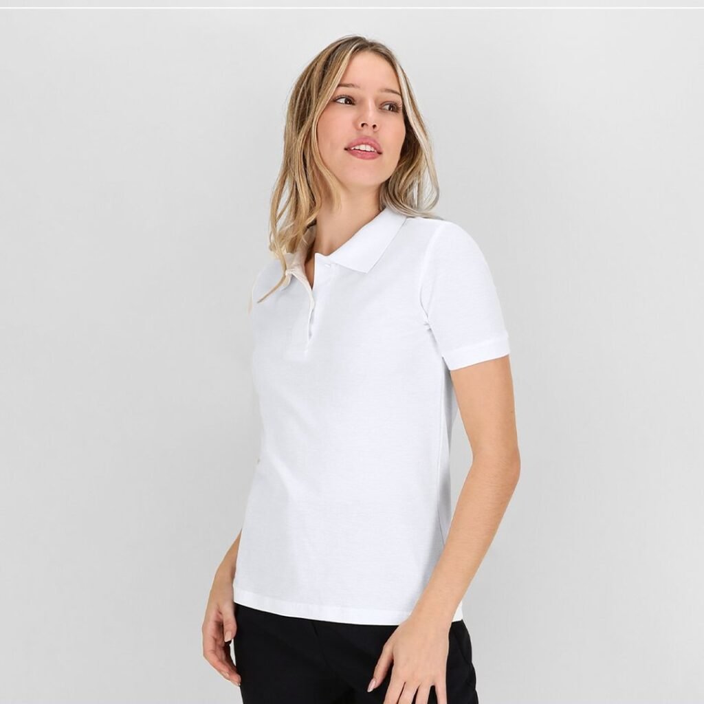 Ontina White Women's Polo Shirt