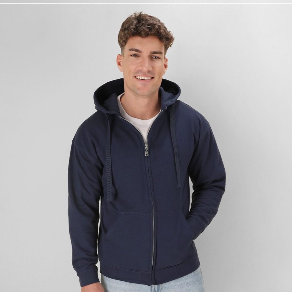Sudadera Mostajo con capucha con cremallera
